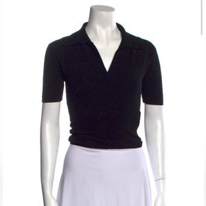 Jacquemas v neck tie back shirt